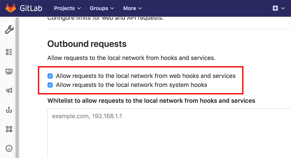 GitLab network requests