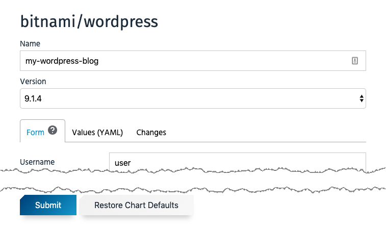 WordPress installation