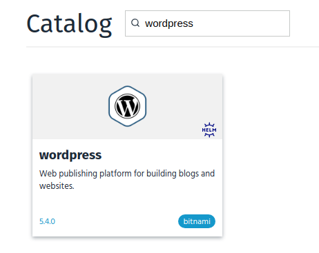 WordPress chart