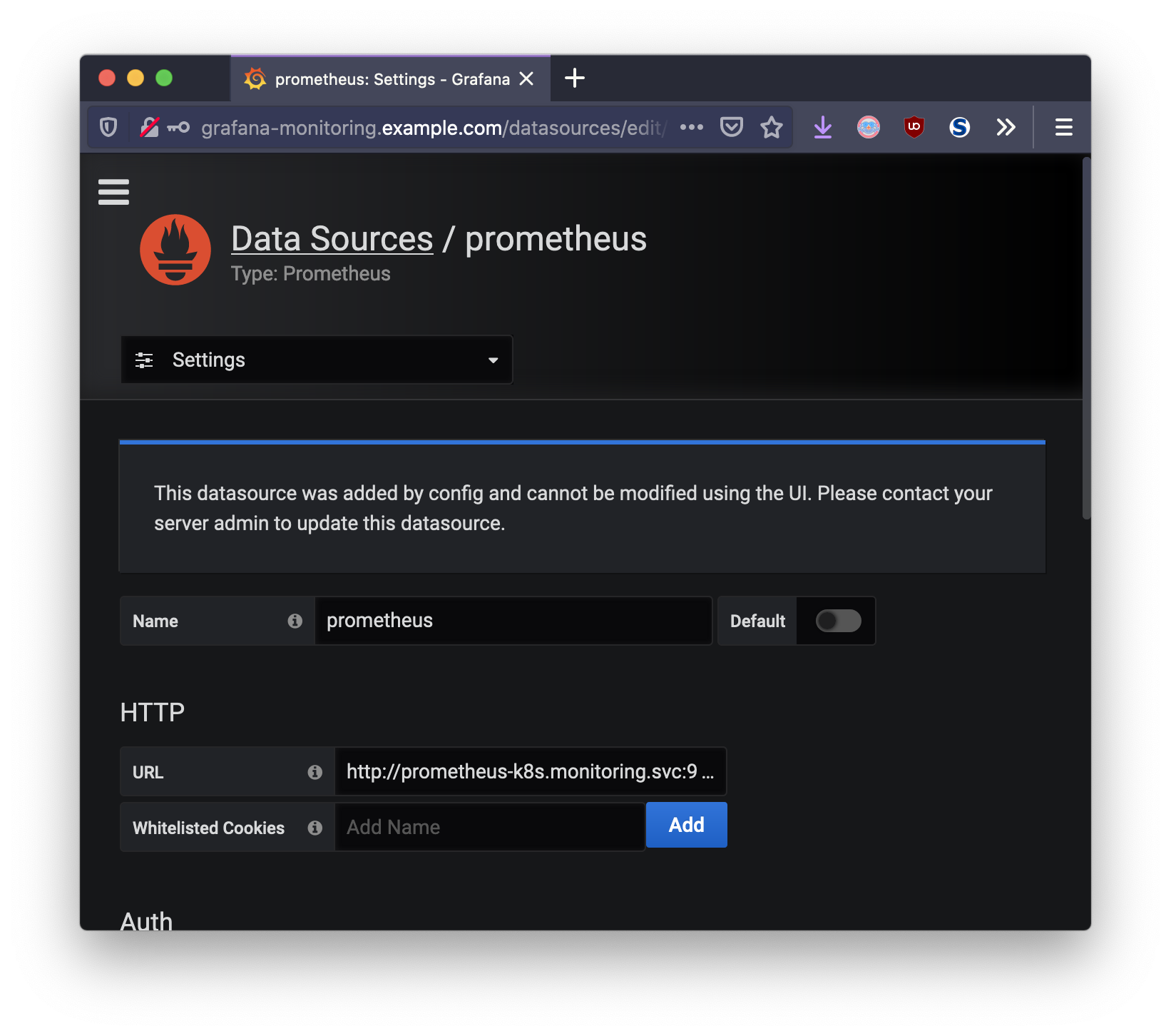 Grafana Data Source